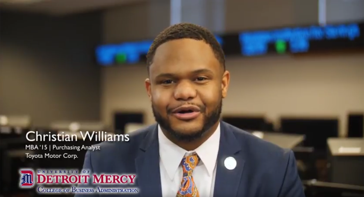 College of Business Administration TV spot – Maria Garcia & Christian Williams