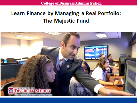 learn finance by managing a real portfolio, the majestic fund