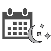 icon of evening calendar