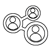 people connected icon